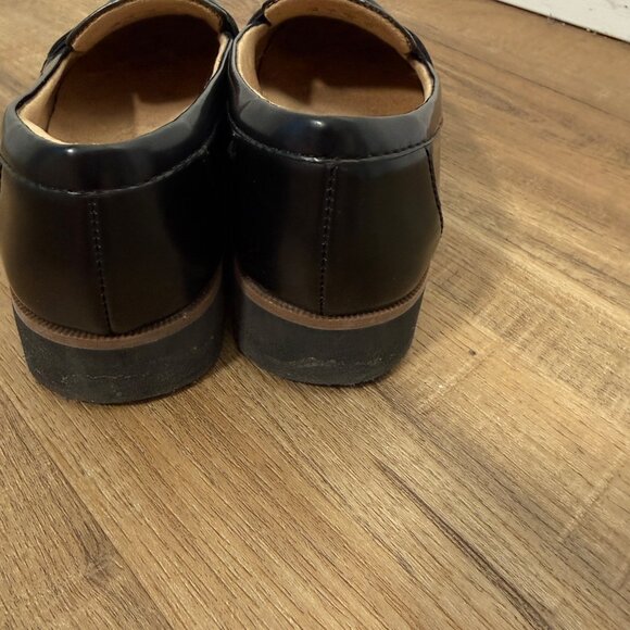 Naturalizer Zoren Loafers Black Vegan Patent Leather Minimalist Simple 6 - Picture 10 of 11